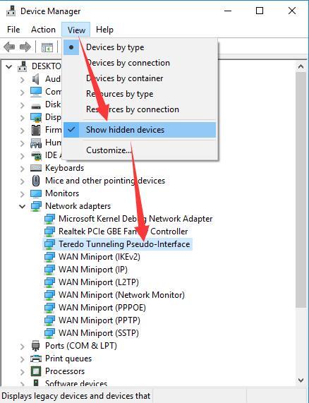 how to download teredo tunneling adapter